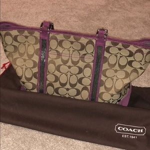 Coach holiday edition bag